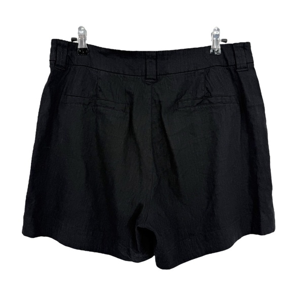 Alp N Rock ANR+ Molly Tailored Linen Blend Shorts in Black Size L - Picture 4 of 12